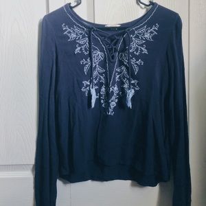 Blue blouse from aero